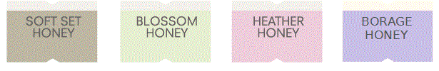 Soft Set Honey, Blossom Honey and Heather Honey